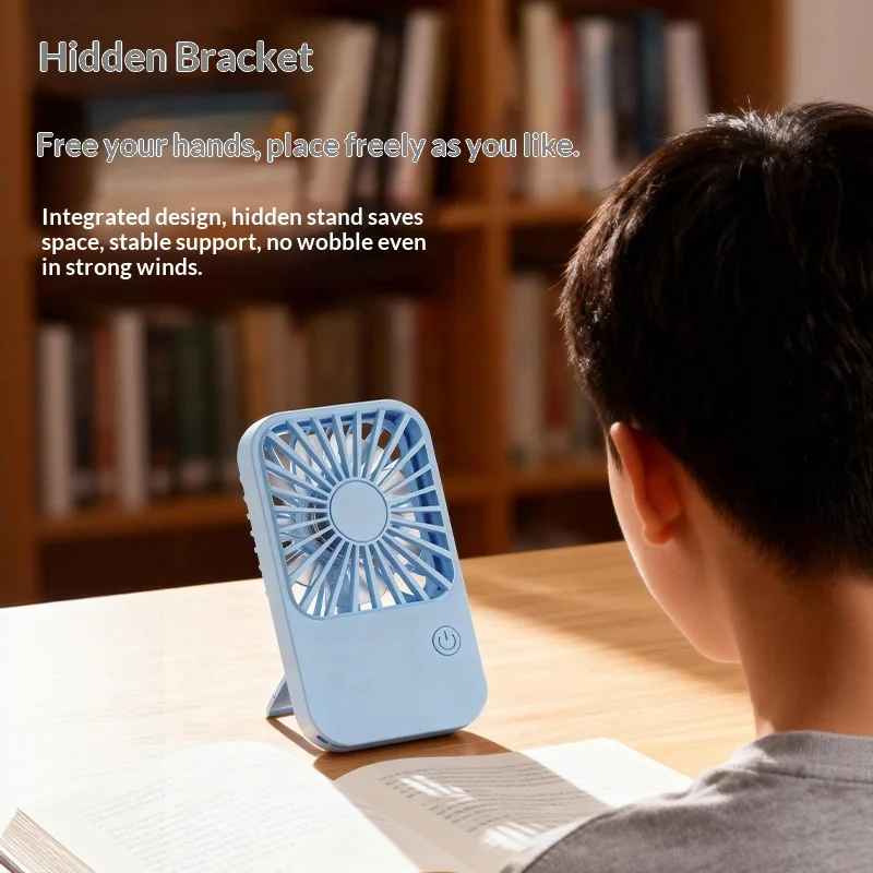 New USB Mini Fan: High Speed, Long Battery, Portable Desktop & Handheld Cooling Fan