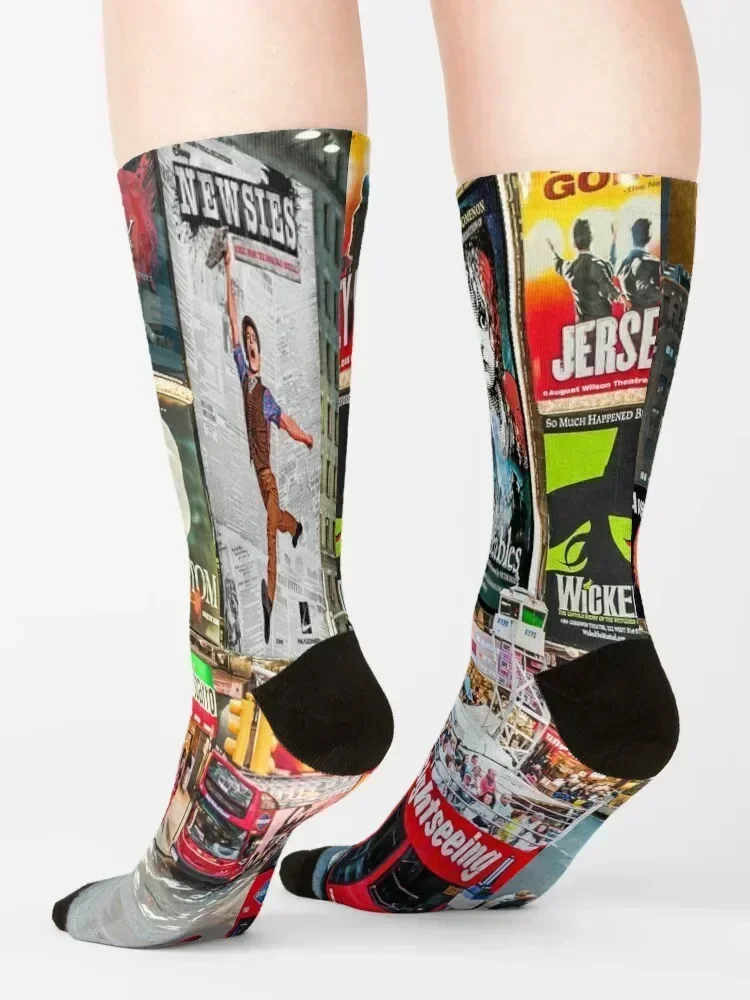 تايمز سكوير II إصدار خاص I جوارب رجالية قطنية عالية الجودة للجري والرياضة النسائية للرجال #4