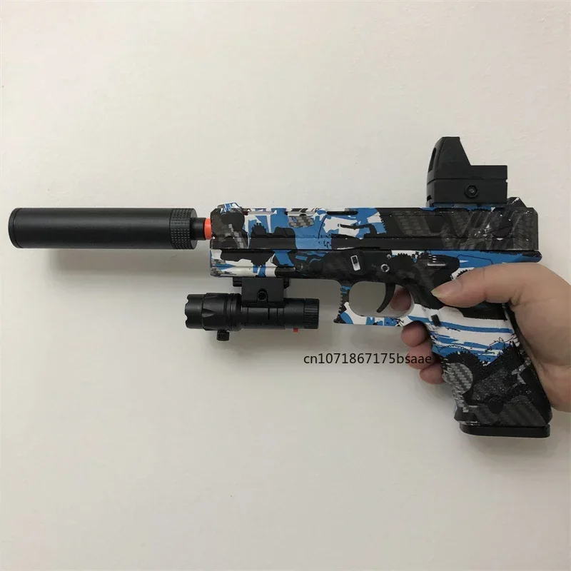 Fully Automatic Suction Water Gun Electric Toy High Pressure Water Blaster Pool Summer Outdoor Beach Pool Battle Party Water Toy