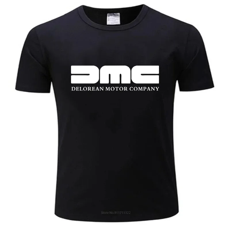 

100% Cotton T Shirt Mens Short Sleeve DMC DeLorean - Mens T-Shirt Back To The Future Film Fashion Tee-shirt Male Summer Tops