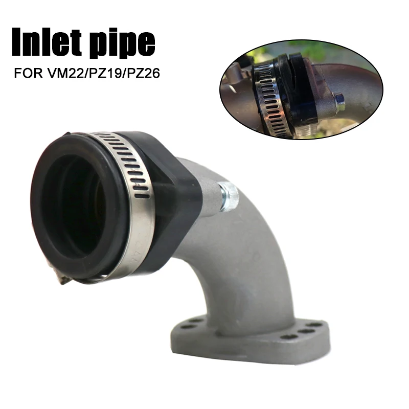 Alconstar-Carburator Intake Pipe Manifold For Motorcycle 125cc 140cc 150cc 160cc Pit Dirt Bike ATV VM22 PZ19 PZ26 Carburetor