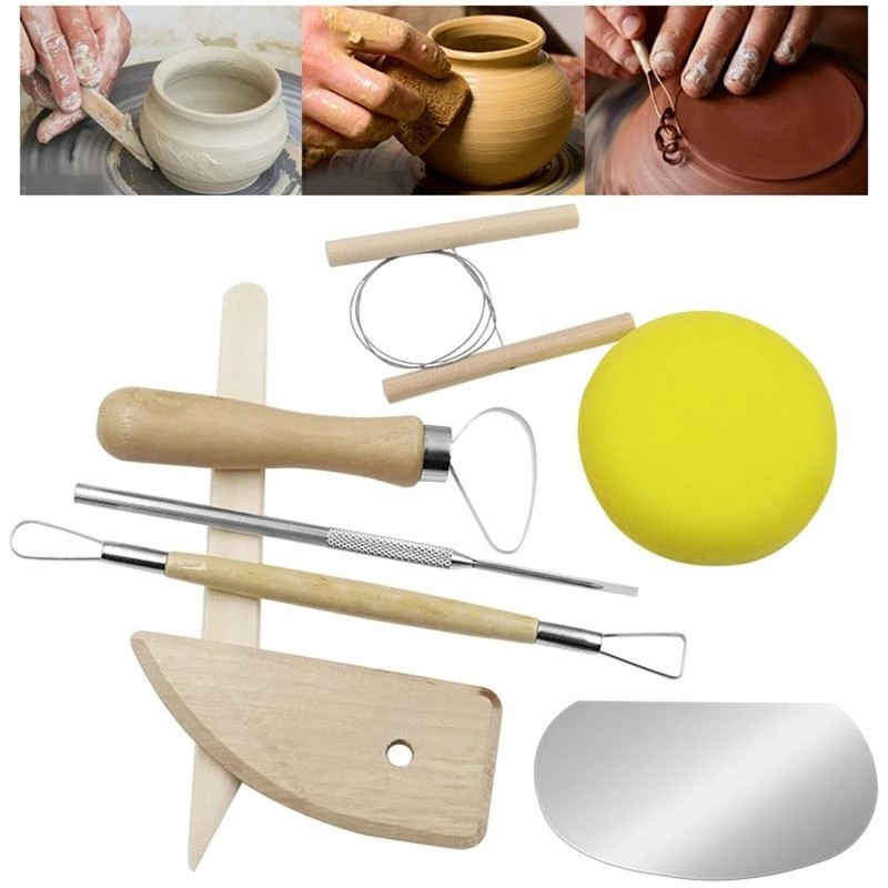 AP28 Multifunctional Durable 8 PCS Carving Modeling Clay Sculpting Tools Set Polymer Clay Tools for Beginner’s Gifts