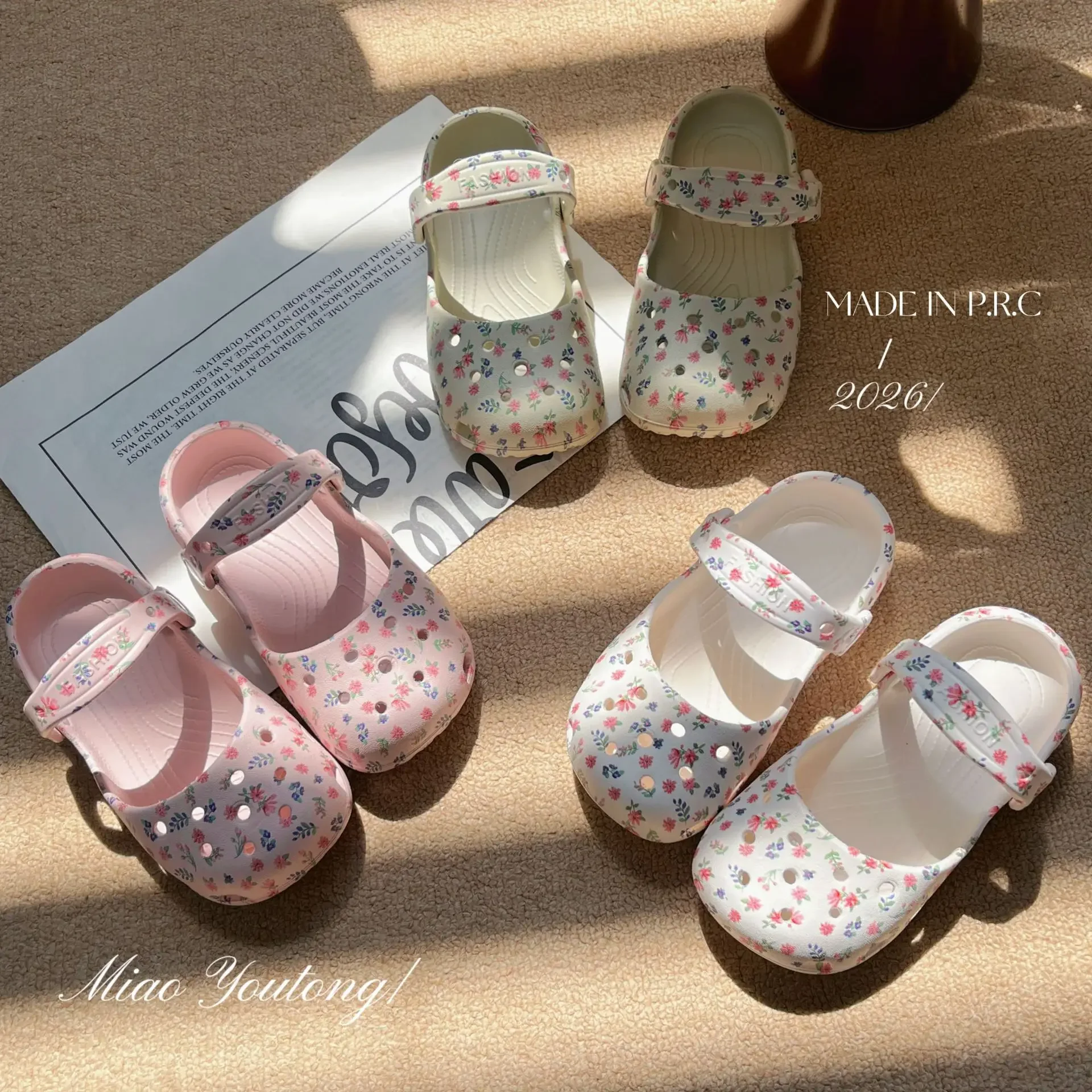 2026 Neu auf Lager: Lochschuhe für Damen – Sommer-Outfit 2026: Rutschfeste und geruchsneutrale EVA-Flachpantoffeln für den Strand – Detail 3