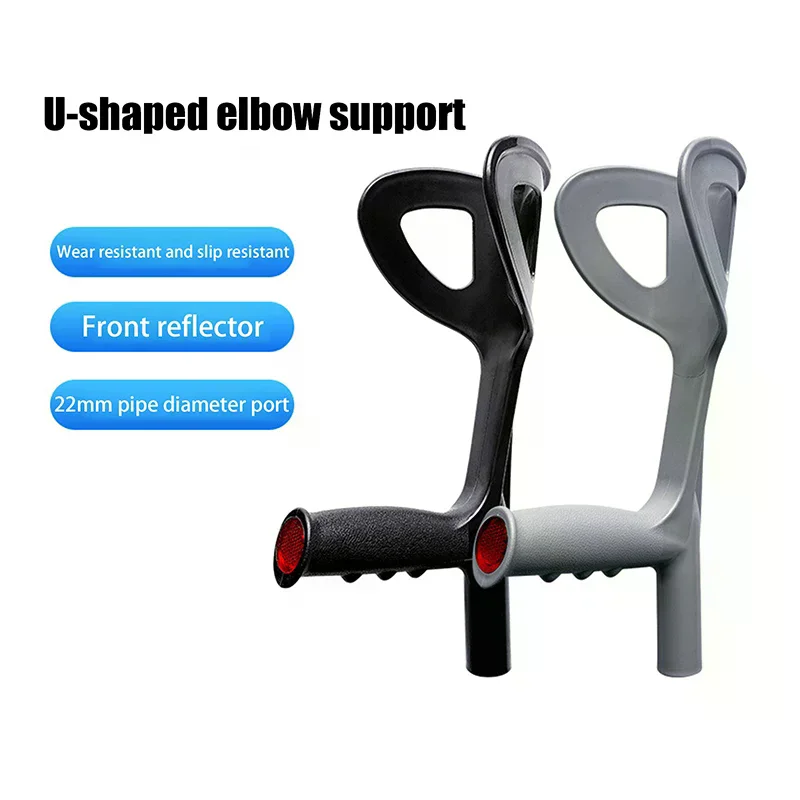 Black Blue Gray Ergonomic Handle Grip Replacement For Cane Accessories Durable Material Easy Installation Outdoor Cane Handle