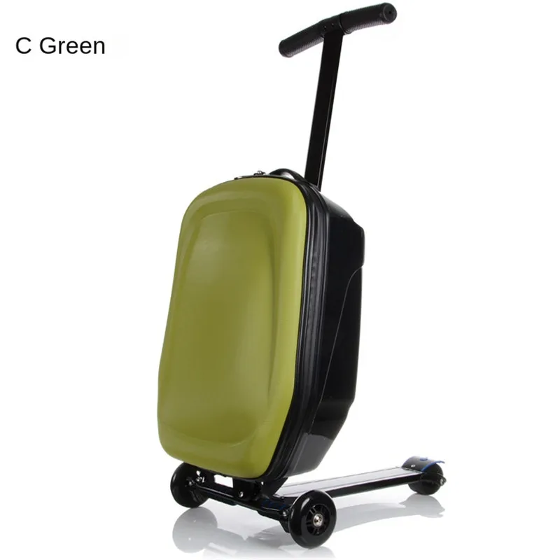 Scooter trolley luggage student 20 inch adult travel boarding box Korean version Super Skateboard Travel Suitcase