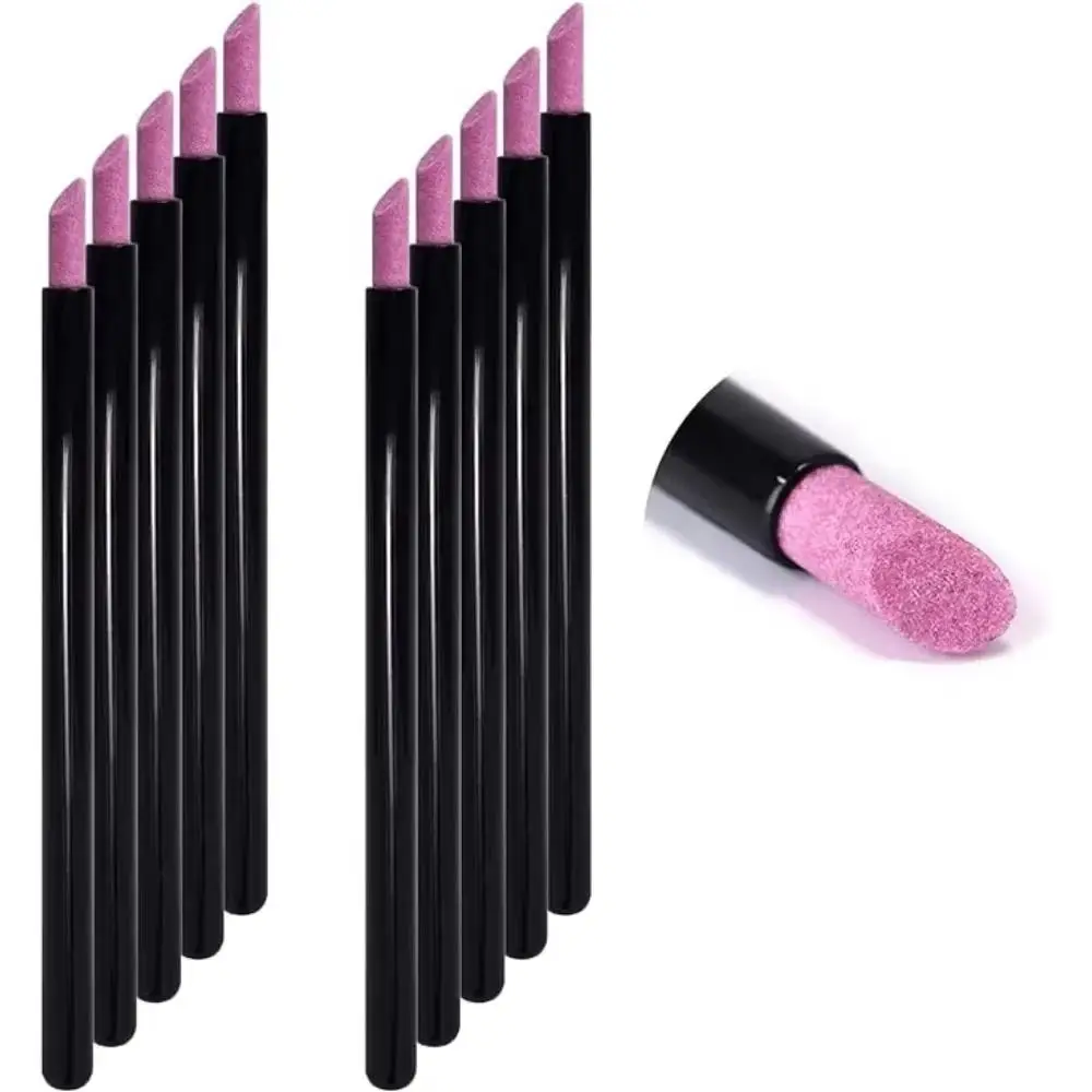 Quartz Nail Skin Grinding Pen Plastic Professional Cuticle Remover 3 Colors Wear-resistant Manicure Nail Files Manicure Tools