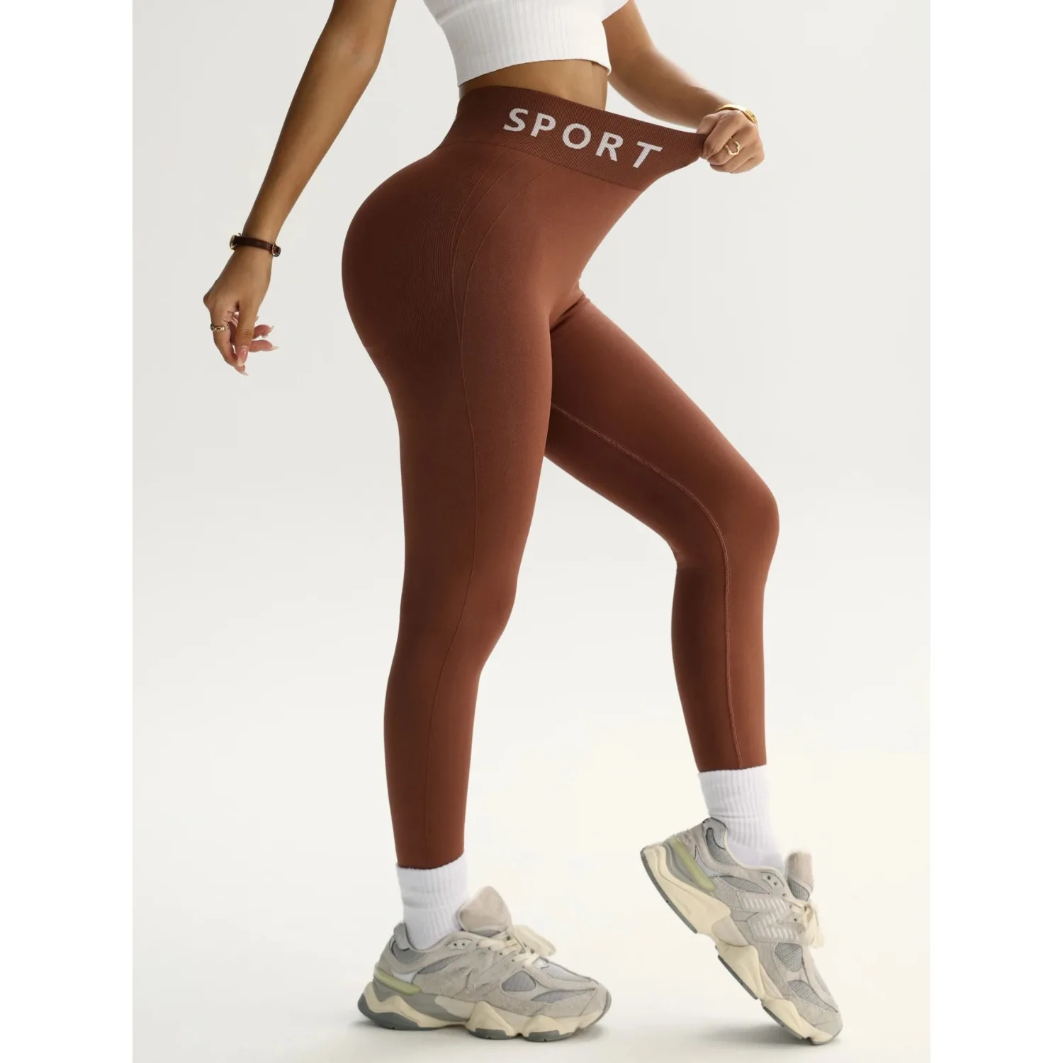 

Женские спортивные леггинсы для йоги, бесшовные брюки для тренажерного зала и фитнеса, женская спортивная одежда, леггинсы, модные брюки для тренировок, женская одежда