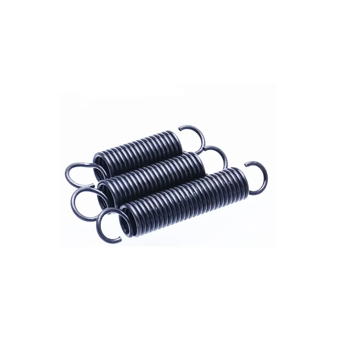 65 Manganese Steel Black Open Hook Spring / Hook Tension Spring / Circular Wire Mechanical Spring 2 * 12/13/14/15/16/25