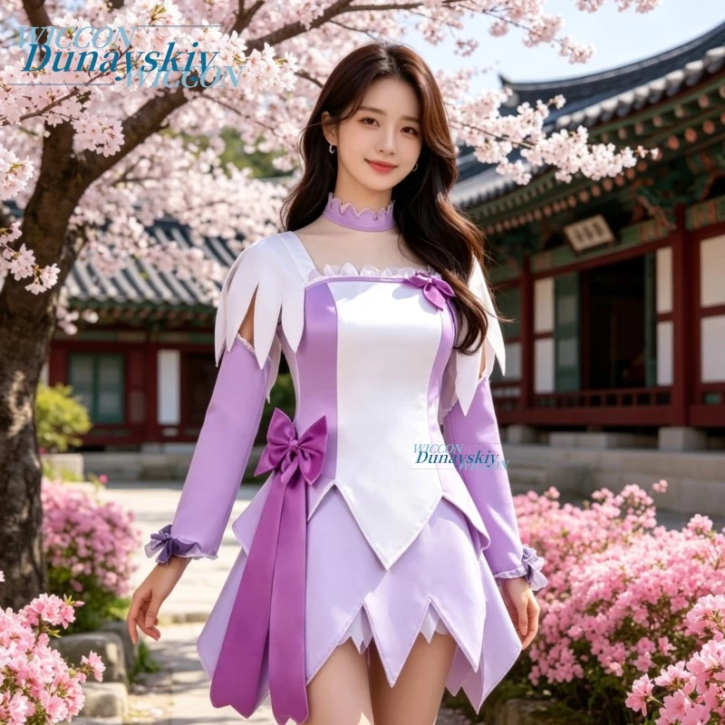 

Sweet Lolita Wigs Kenzaki Makoto Cure Sword Mahou Shoujo Costume Purple Dress Halloween Christmas Party Cosplay Pre Anime Cure