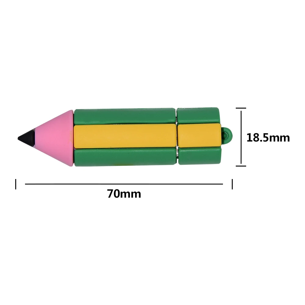 귀여운 만화 실리콘 USB 플래시 드라이브, PC용 펜 드라이브, 메모리 스틱, 4GB, 8 GB, 16GB, 64GB, 32GB, 128 GB