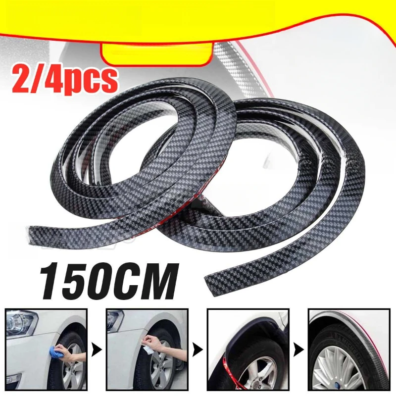 Hot Selling Universal Rubber Wheel Arch Extenders Fender Flares 2/4Pcs Exterior Styling Accessories