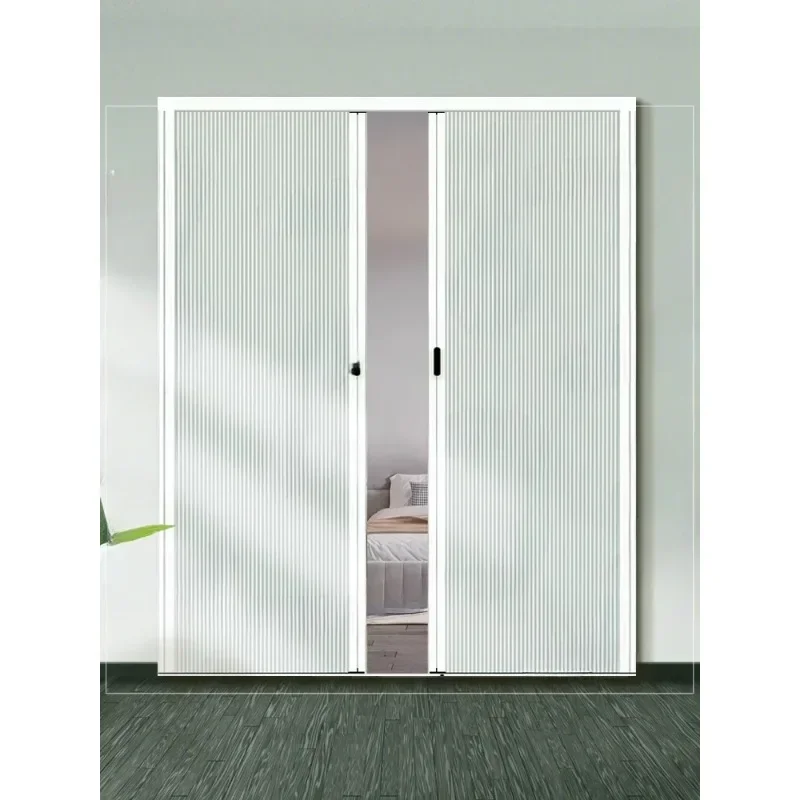 Folding Kitchen Partition Folding Sliding Door Simple Punching-free Toilet Gas