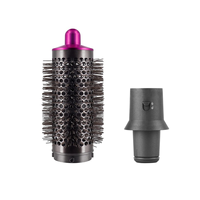 Cylinder Comb and Adapter for Styler / Supersonic Hair Dryer Accessories Hair Styling Tool, Red & Gray