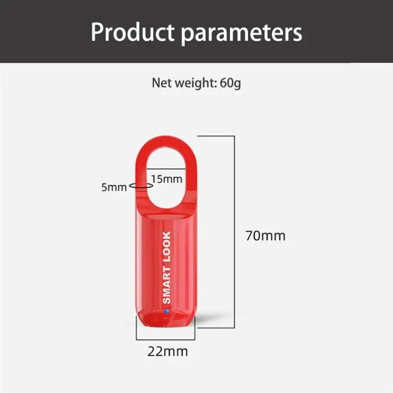 Imagem -04 - Cadeado de Impressão Digital Inteligente Touch Fingerprint Door Lock Usb Keyless Anti Theft Security Lock para Bolsa Home Gabinete Case Bloqueio