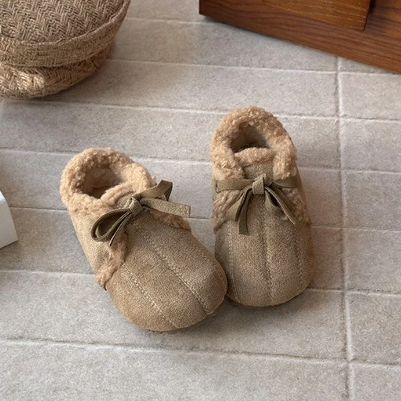 

Детская хлопковая кожаная обувь для девочек, зима 209, новая модная повседневная обувь в корейском стиле с мягкой подошвой, сохраняющая тепло