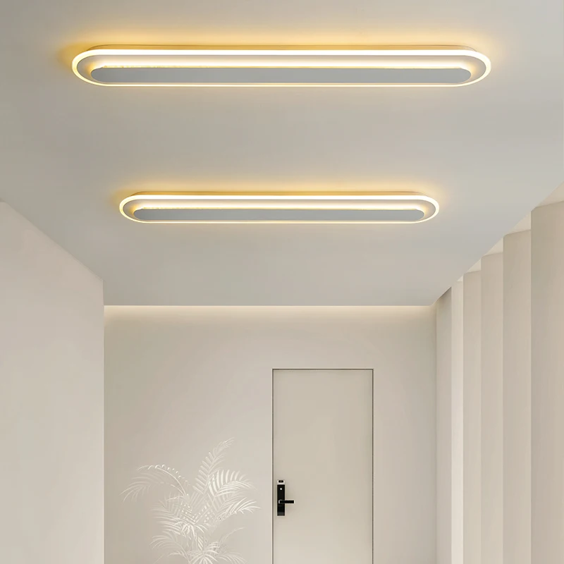 Long Strip Led Aisle Corridor Chandeliers Modern Minimalist Minimalist Entry Porch Light Nordic Creative Cloakroom Ceiling Light