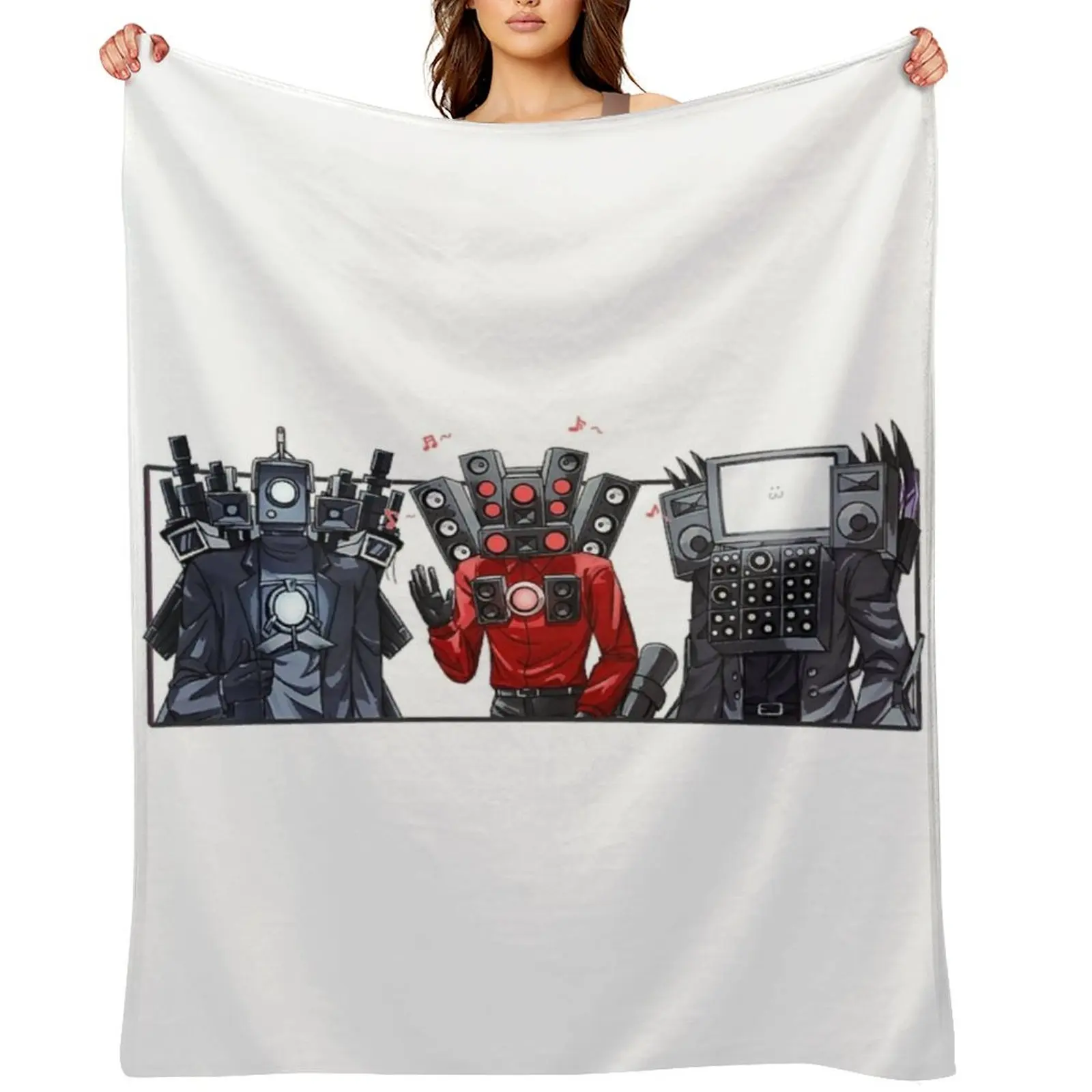 

Skibidi toilet shirt Funny game halloween Throw Blanket Thermal Baby Retros Vintage Blankets