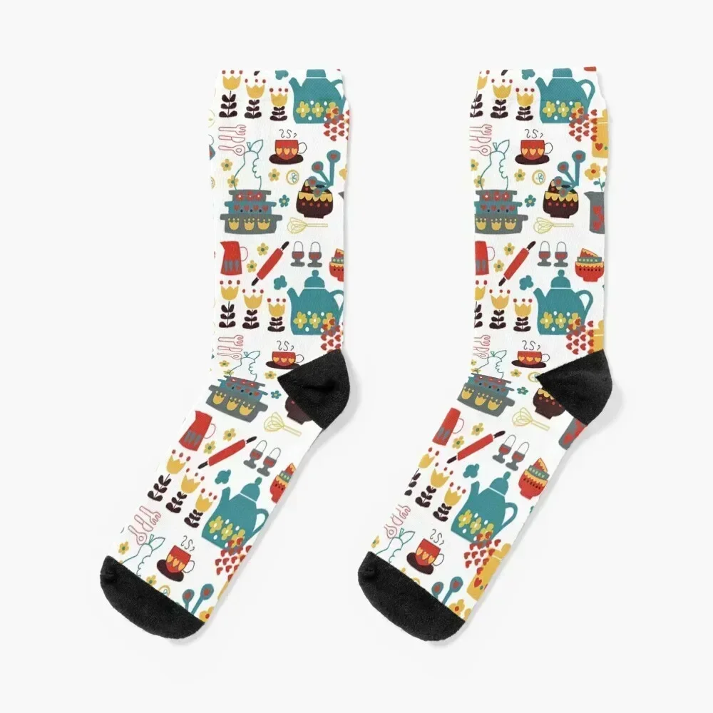 

Oma's Kitchen Socks cartoon Christmas Sports Boy Socks Women's