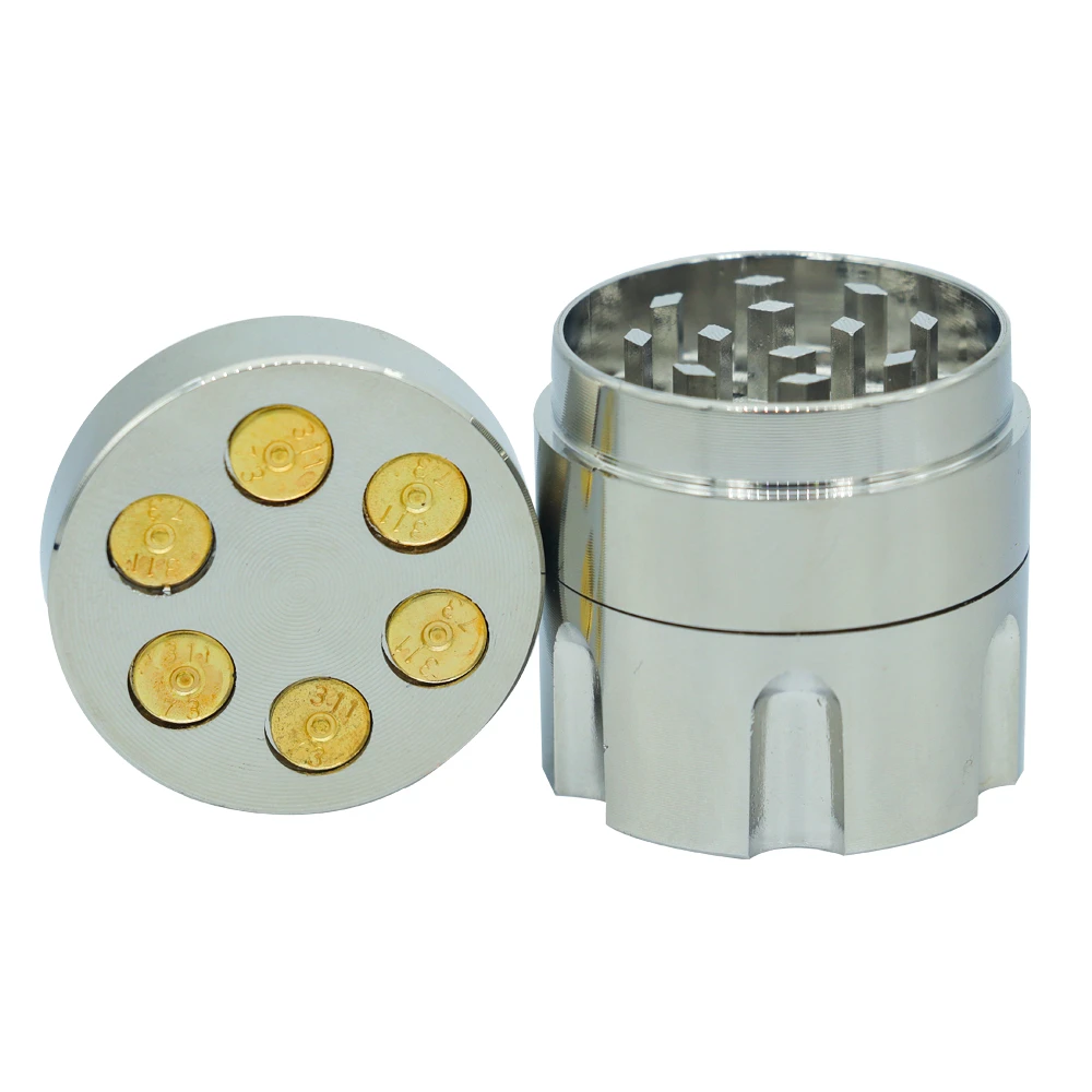 

30/40mm Bullet Shaped 3-Layer Metal Herb Grinder with Creative Design Compact & Portable Smoking Accessories