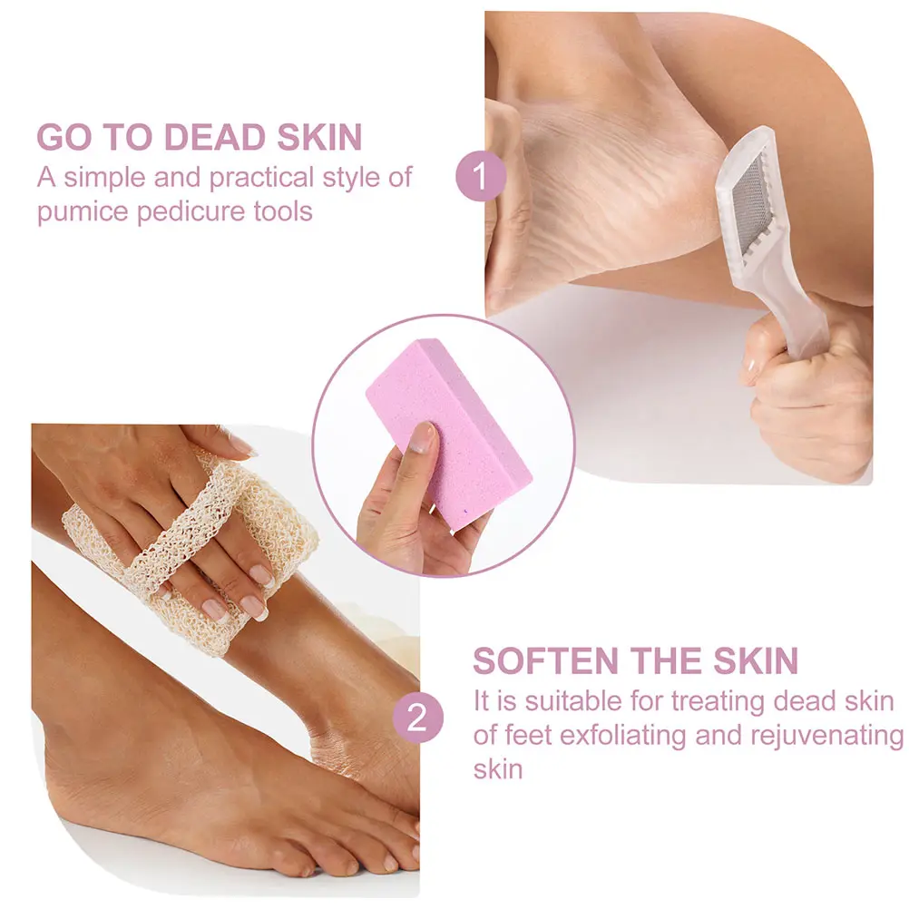 

15Pcs Pumice Pedicure Stones Dead Skin Removers Callus Scrubbers Foot Care Tools Exfoliate Softening Foot Scrubbers Assorted