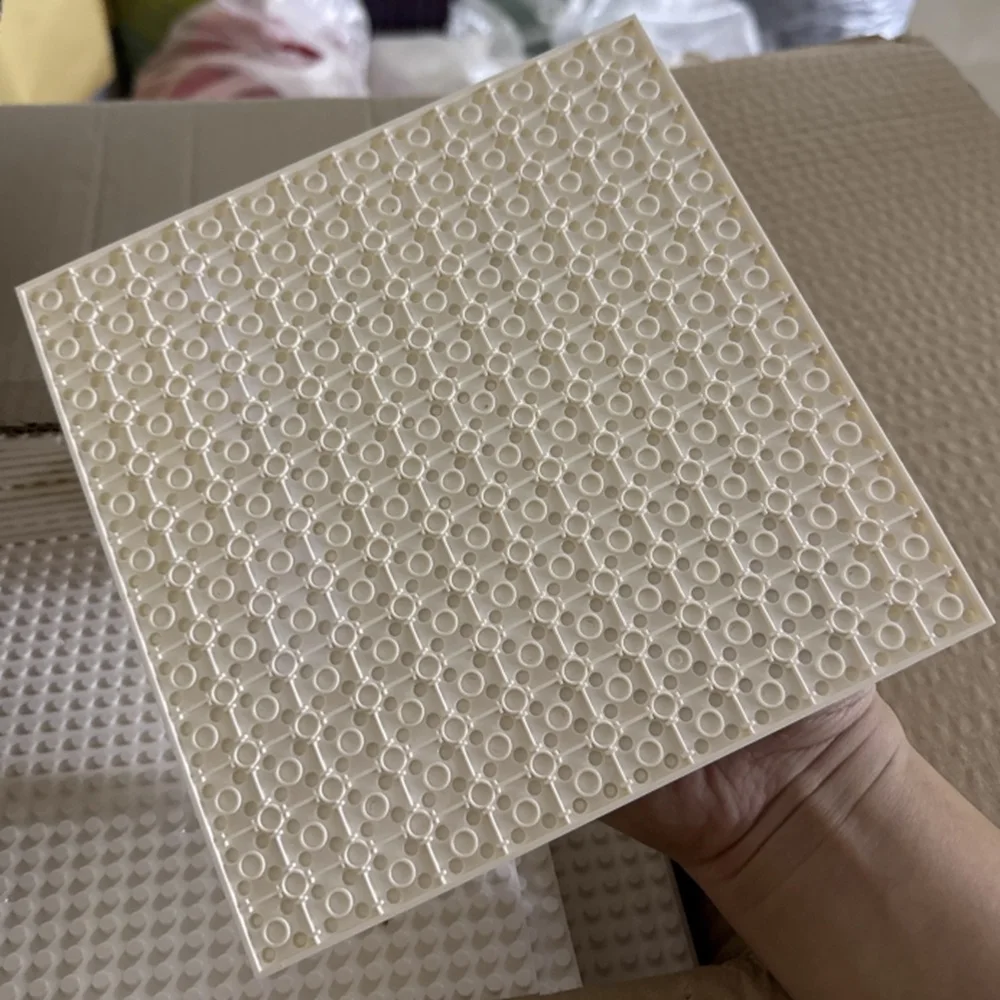 MOC 1 pièces 24x24 Double face blocs de construction de sol pièces Kit maison Castille briques assembler bricolage jouet pour enfants enfant cadeau d'anniversaire