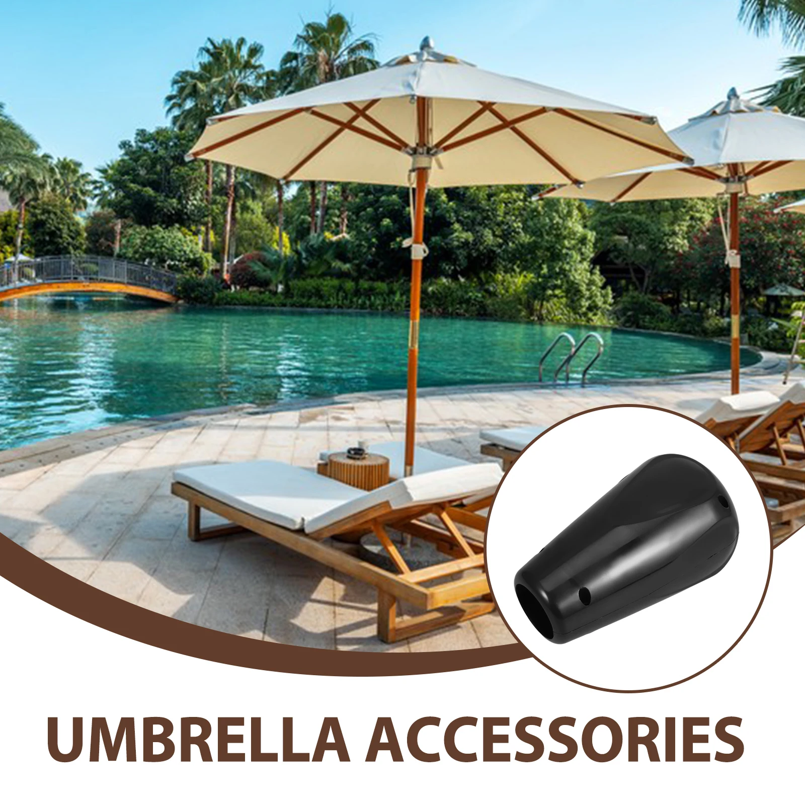 

Outdoor Umbrella Replacement Crank System Shell Easy Install Durable Wind Resistant Uv Protection Reusable Patio