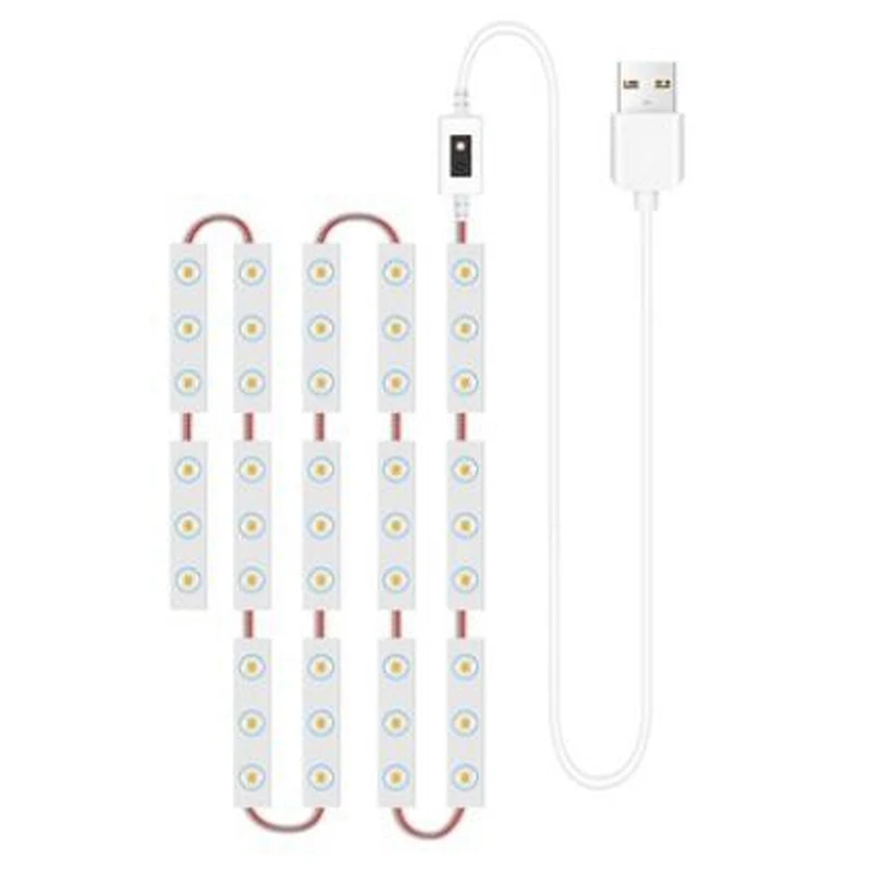 Illuminazione USB Specchio Luce Bellezza LED Barra luminosa per trucco Contatto Toletta a mano Luce di riempimento Rete Rossa