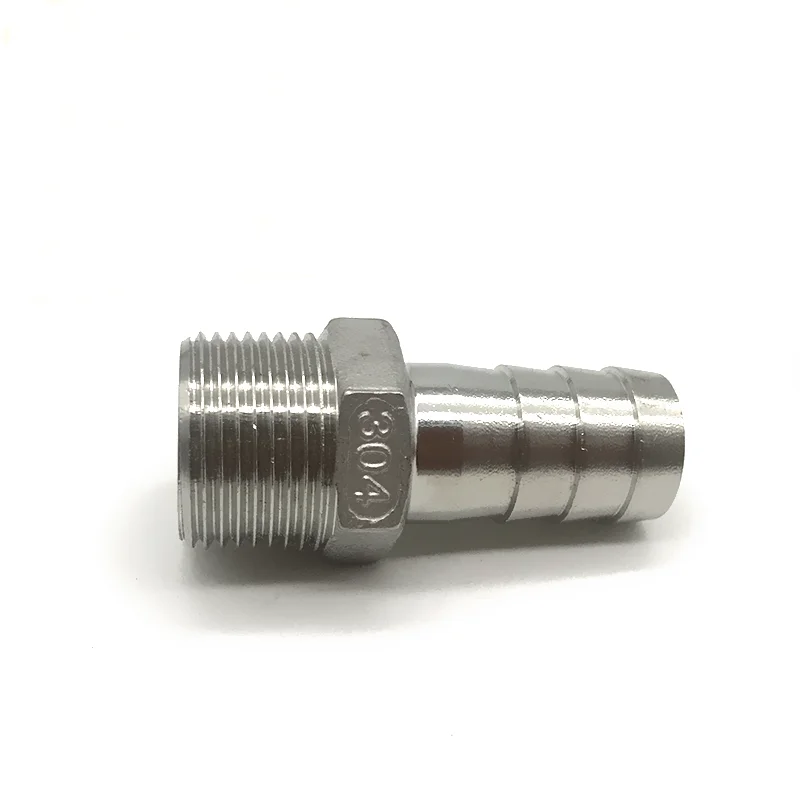 304 stainless steel hose thread hose connector Inch thread BSPT 1/8\