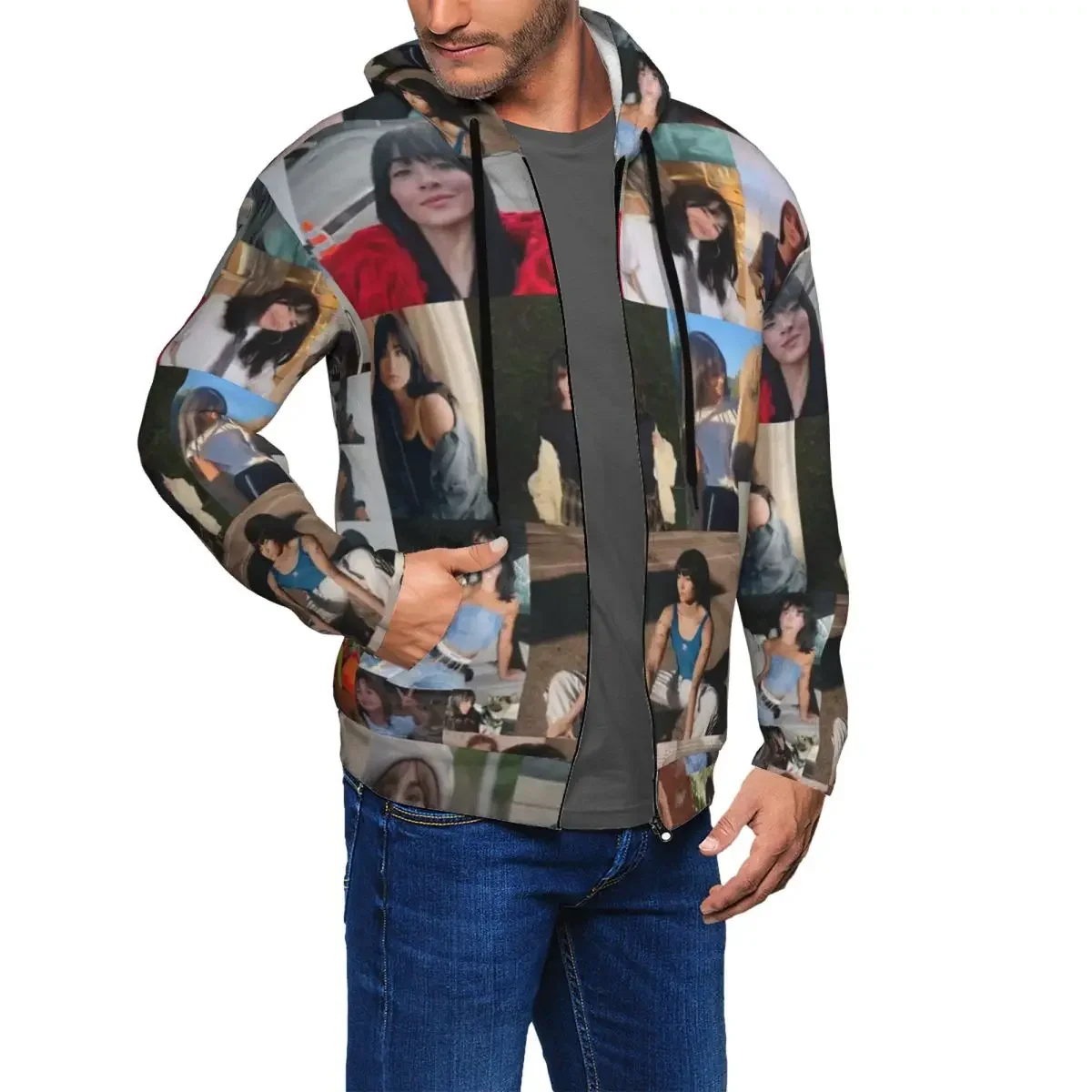 Aitana Ocana Singer cremallera sudaderas con capucha Harajuku pulóver Otoño Invierno hombres mujeres sudaderas camisetas de manga larga