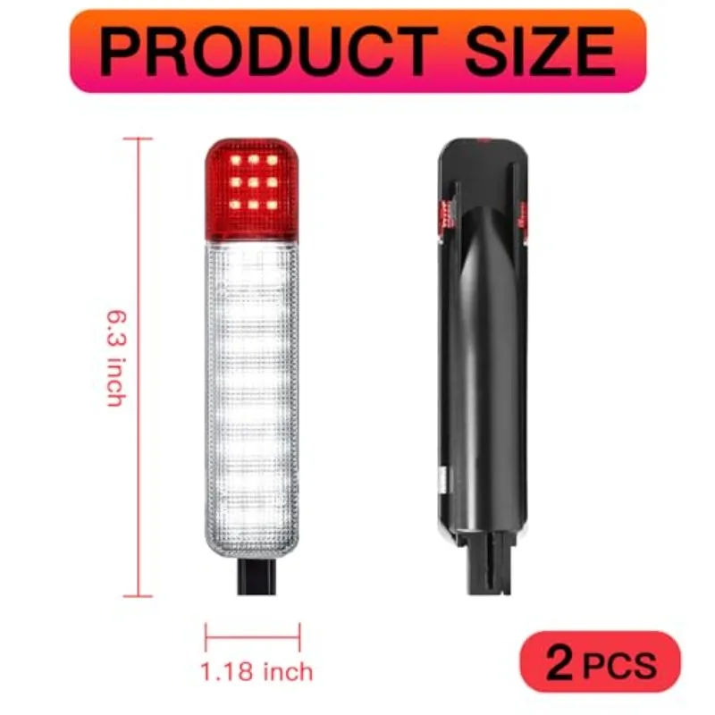 2Pcs For Chevrolet GMC C/K 1500 2500 3500 Tahoe Yukon Suburban Avalanche Silverado LED Door Panel Welcome Lights Courtesy Lamps view 2