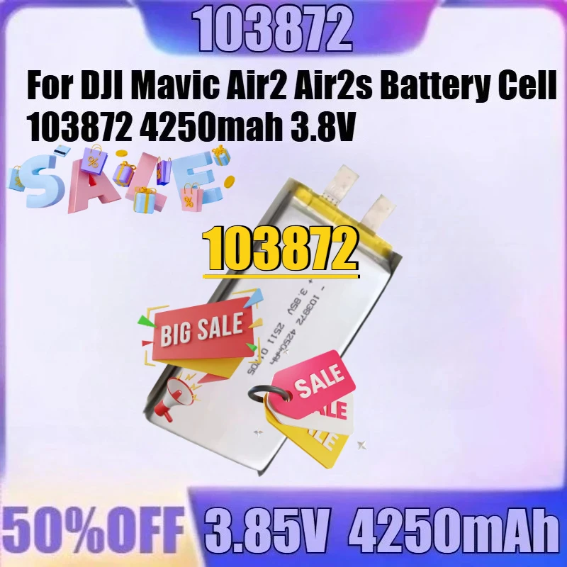 

103872 4250mAh For DJI Mavic Air2 Air2s Battery Cell 103872 4250mah 3.8V New 103872 4250mah 3.8V High Quality Battery