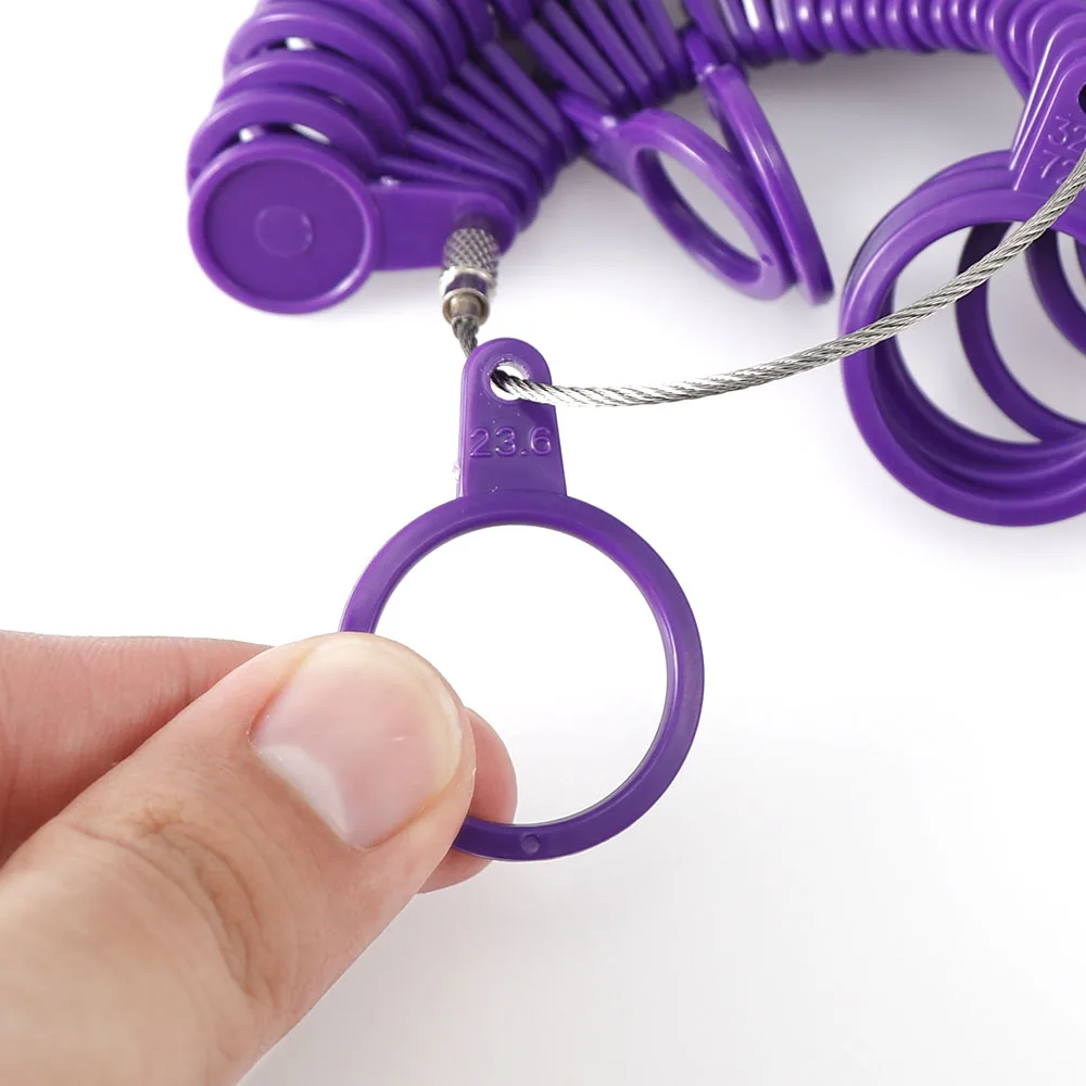 1 قطعة أدوات المجوهرات المهنية حلقة مغزل عصا إصبع قياس حلقة Sizer قياس المملكة المتحدة/الولايات المتحدة حجم DIY بها بنفسك مجموعات أدوات حجم المجوهرات #4