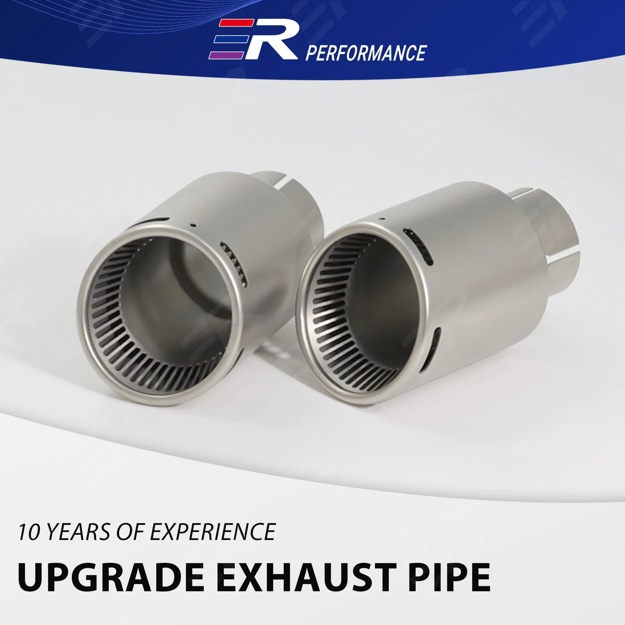 

1Pc Universal Exhaust Tip Matte Stainless Upgrade Muffler Tip modification for Car Decoration Nozzle modify Customized LOGO