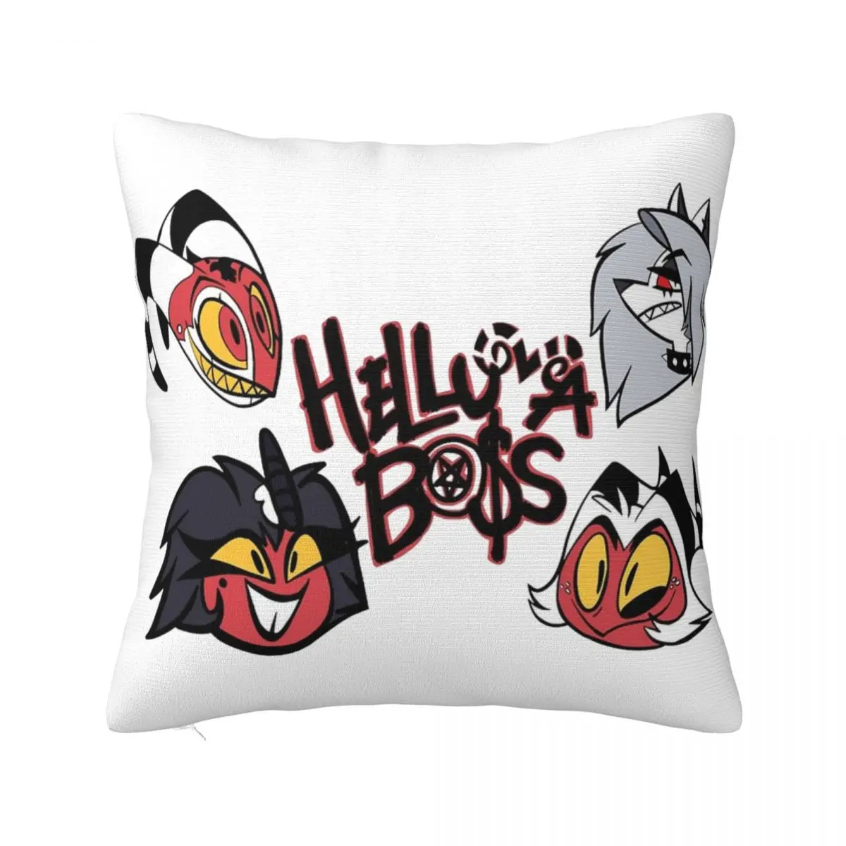 

Helluva Boss Pillowcase Printing Fabric Cushion Cover Decorative Pillow Case Cover Home Square 40*40cm