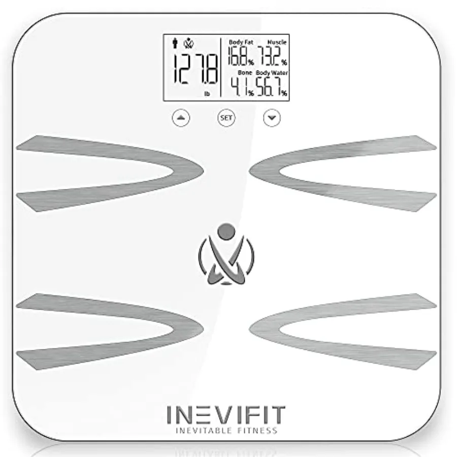 

INEVIFIT Body-Analyzer Scale Highly Accurate Digital Bathroom Body Composition Analyzer for 10 Users Measures Weight Body Fat W