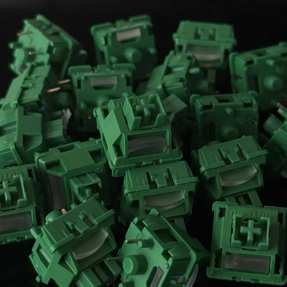 Przełączniki Outemu Banana Green Switch Silent 5 Pin 40g Tactile Lubricated Hot Swap do samodzielnego montażu klawiatur mechanicznych — zdjęcie produktu 5