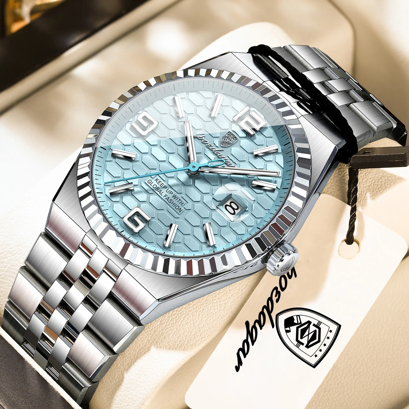 POEDAGAR Top Fashion Men Clock Waterproof Luminous Date Sport Man Wristwatch Stainless Steel Quartz Business Men's Watches Reloj image 2
