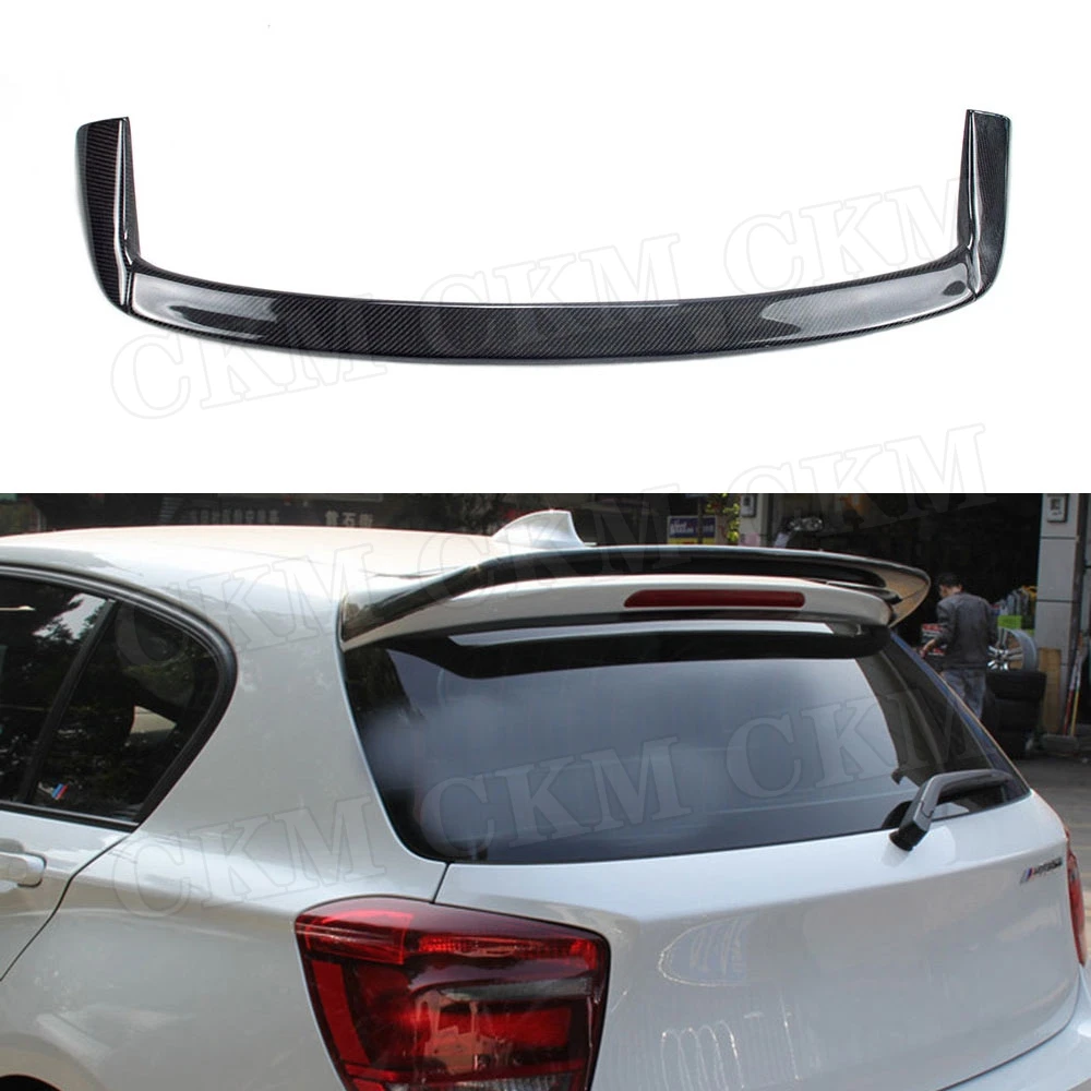 

1 Series Carbon Fiber Rear Roof Spoiler Window Wings Sticker For BMW F20 116i 120i 118i M135i 2012 - 2018 A Style FRP Winglet