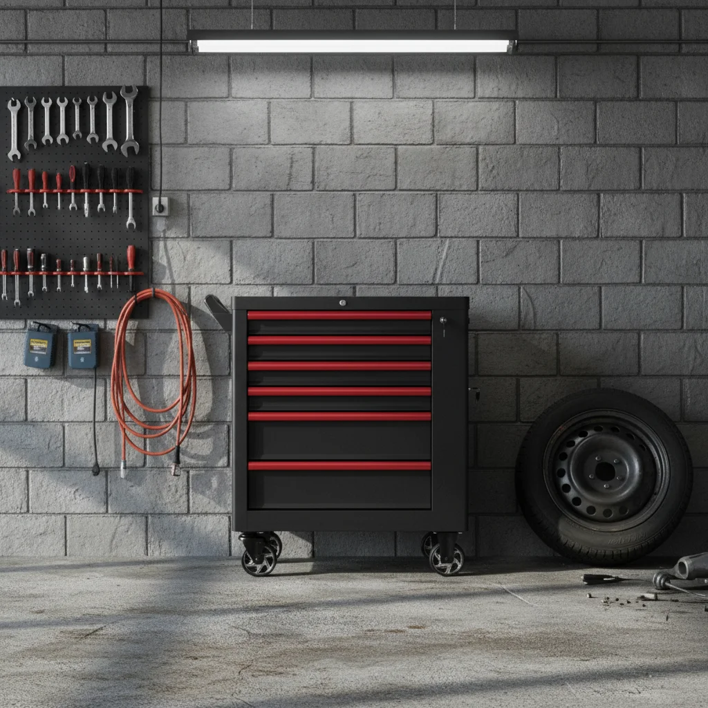 New Arrival Rolling High-security Garage Tool Cabinet Tool Chest Trolley Workshop Toolbox With Lock