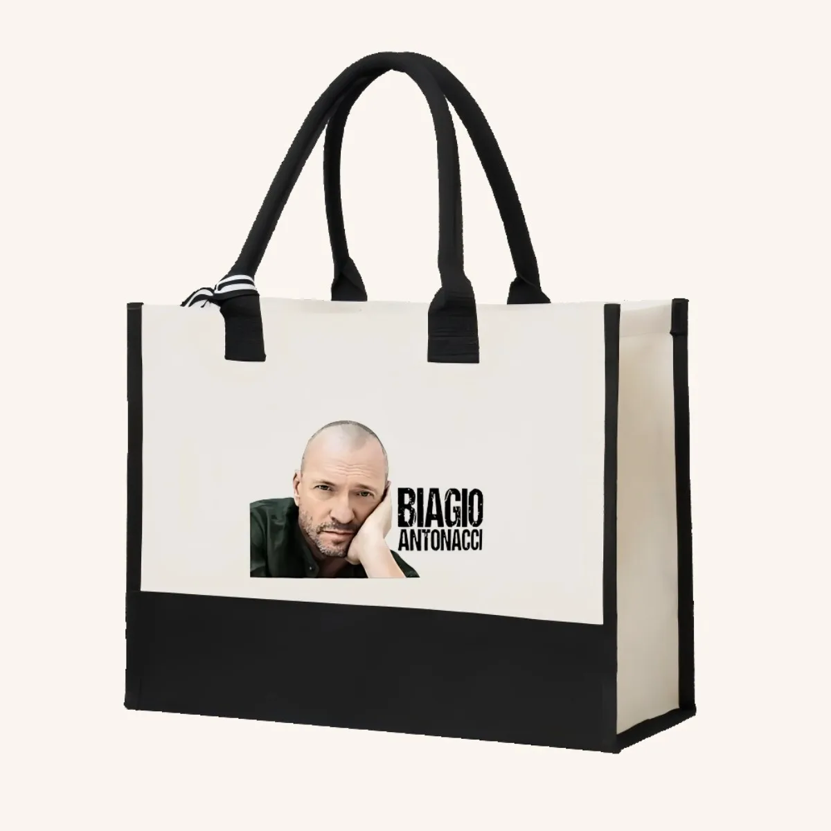 Biagio Antonacci 2026 وصول جديد موضة عملية واسعة قابلة لإعادة الاستخدام حمل حقيبة نمط طباعة 2 لهجة الثقيلة الكتف الكبير با #4
