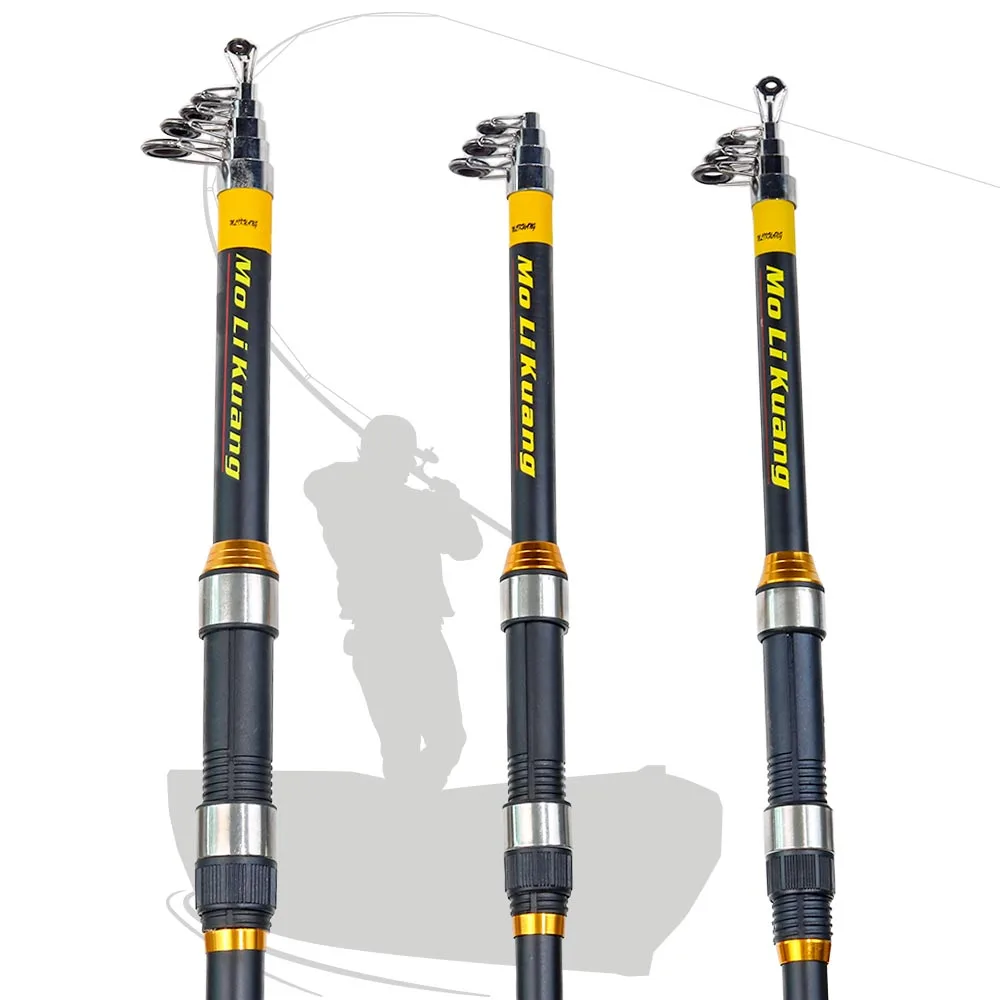 Caña telescópica BAKAWA para pesca en agua salada marina - imagen 4