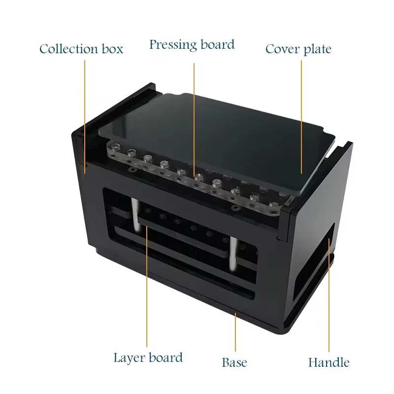 Dutch Crown Device Cone Sealing Box For 50pcs Cone Filling Machine Suitable For 70mm/84mm/98mm/109mm Cone Closer