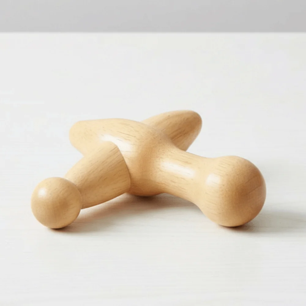 

Деревянный массажер для ног с гладкой поверхностью, эргономичный деревянный ролик для точечного массажа и акупрессуры