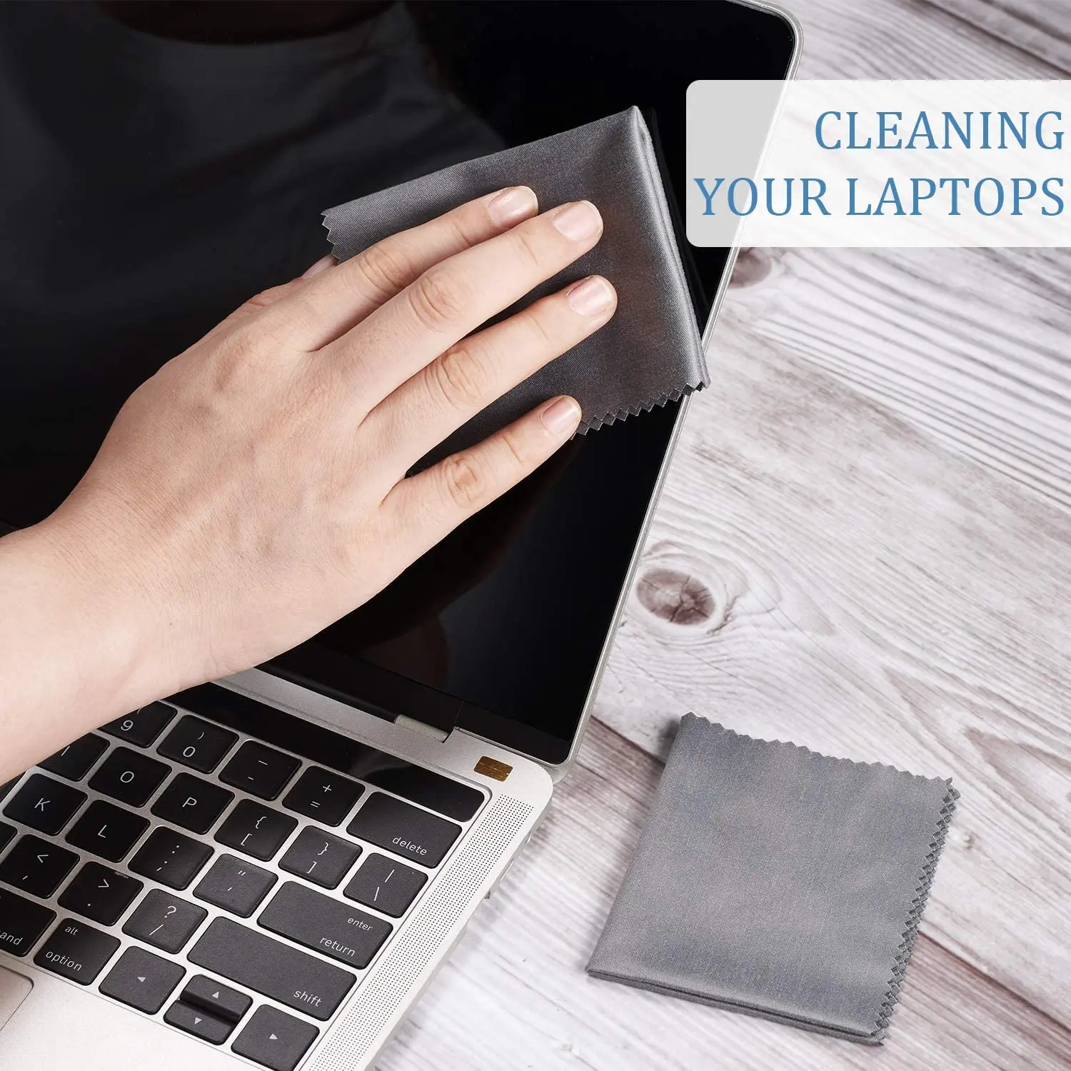 قماش تنظيف من الألياف الدقيقة مطبوع بشعار مخصص لشاشات إلكترونية عالية التقنية منتجات العناية بالنظارات من الصين