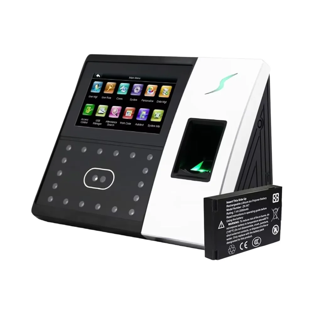 Iface 702 Time Attendance Software TCP/IP Biometric Fingerprint Facial Recognition Attendance Machine 4.3inch HD Records