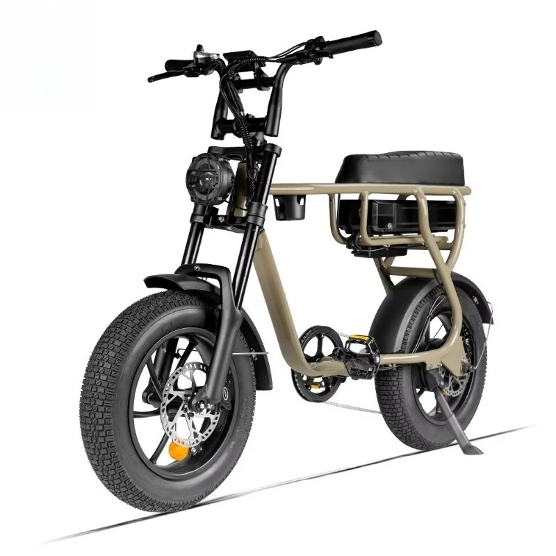 Super Electric Mountain Bicycle 16inch 350W 48V 15AH Long Range Fatbike Fat Tire E-bike