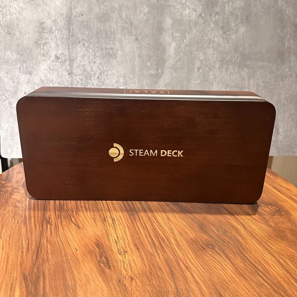 2023 For Steam Deck Wooden Magnetic Hard Storage Table Box Anti-drop shockproof Unique Style Storage Holder Case for Steam Deck