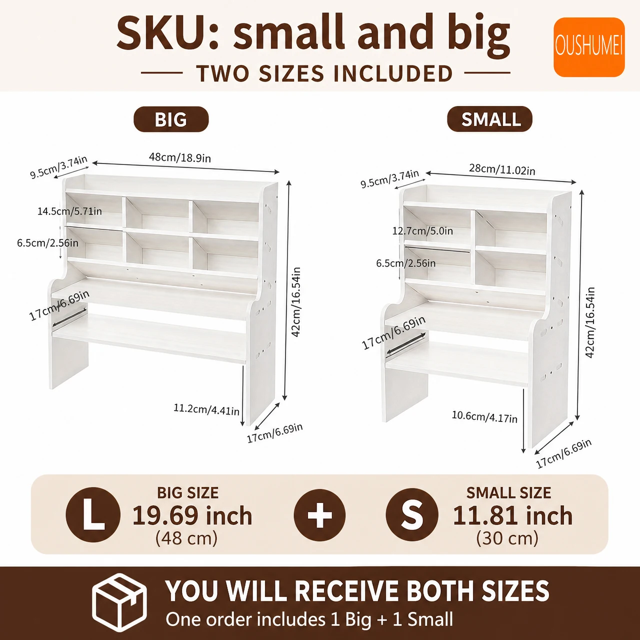 1PC 2-Tier Desk Organizer with Tilt Pen Holder Matte White PVC Space-Saving Drawer Storage for Stationery Cosmetics Office Supplies Dormitory Partition Box
