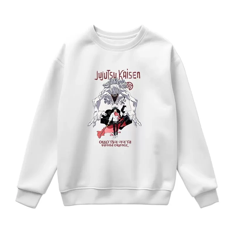 Sudadera con capucha de cuello redondo de Anime Jujutsu Kaisen Okkotsu Yuta, disfraz de Cosplay de moda para estudiantes, Jersey suelto informal, Tops de otoño e invierno