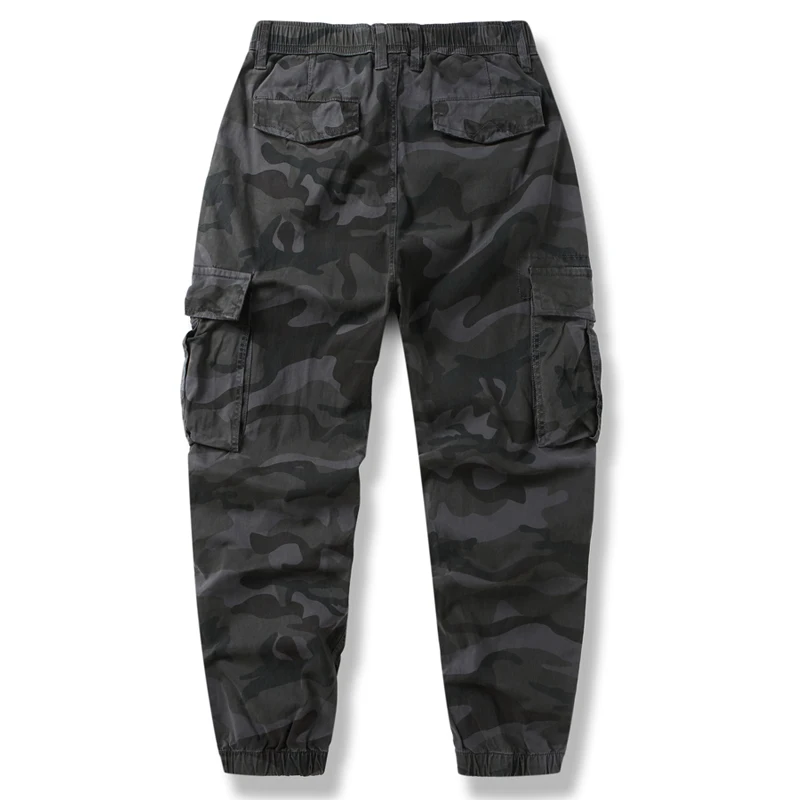 Camouflage Cargo Pants Men's Autumn Multi-pockets Tooling Overalls Outdoor Man Trousers Casual Cotton Leisure Joggers Pants